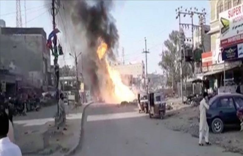 Gas pipeline explosion in karachi