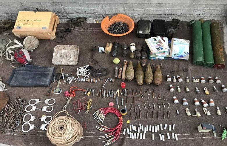 Weapons seized during an operation in Fata.