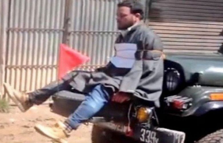Indian officer who tied Kashmiri youth to jeep given clean chit