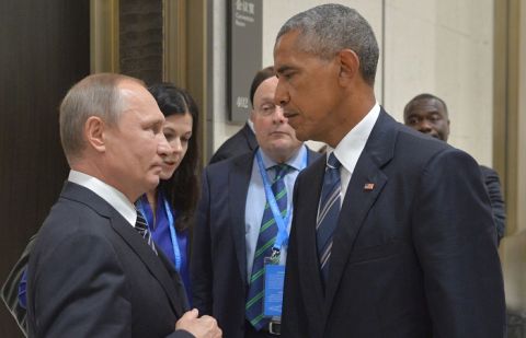 Russian President Vladimir Putin, US President Barack Obama
