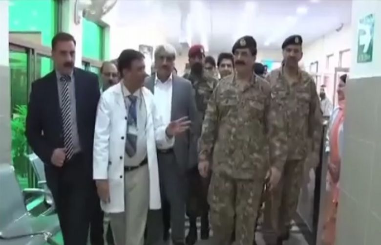 General Raheel Sharif visiting Shabbir Shaheed Hospital