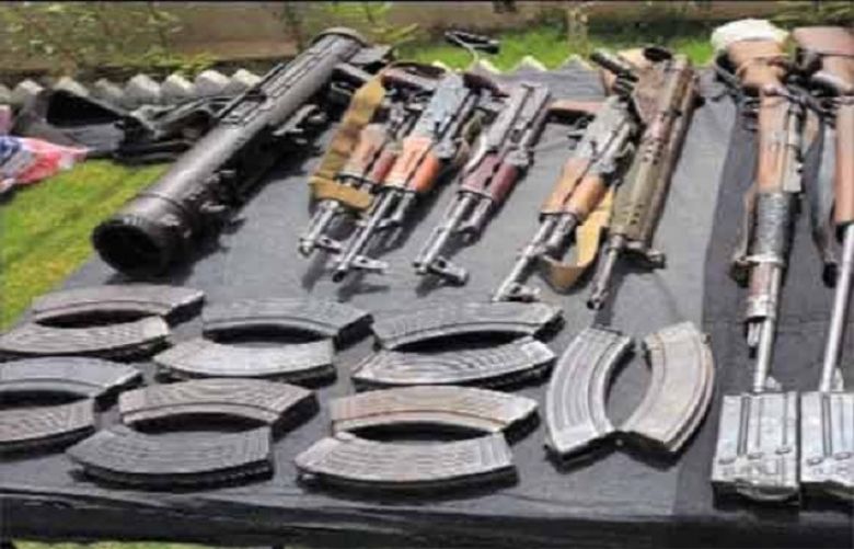  Cache of weapons recovered from Khyber Agency