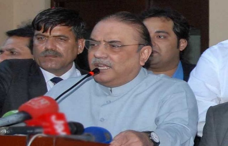Former president and Pakistan Peoples Party co-chairman Asif Ali Zardari