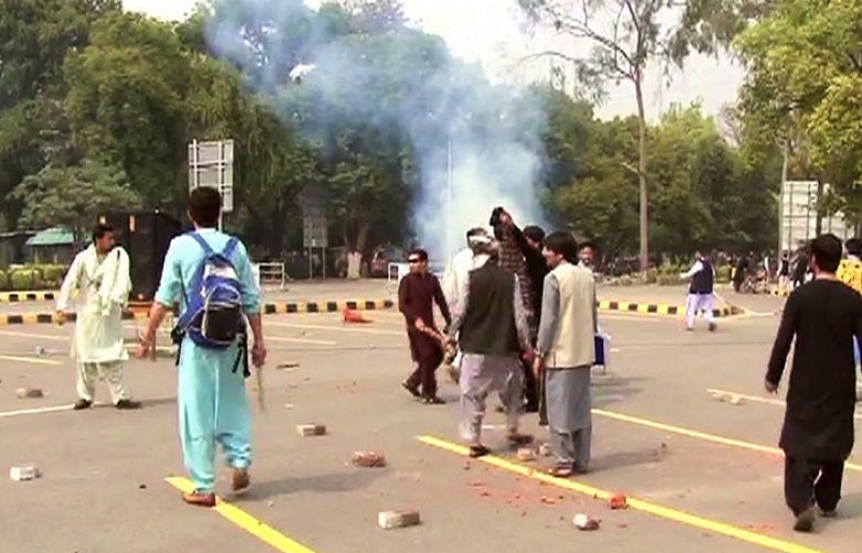 Punjab University&#039;s Pakhtun students protest against IJT