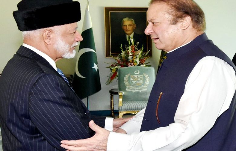  Foreign Minister of Oman Yousuf bin Alawi bin Abdullah and Prime Minister Nawaz Sharif