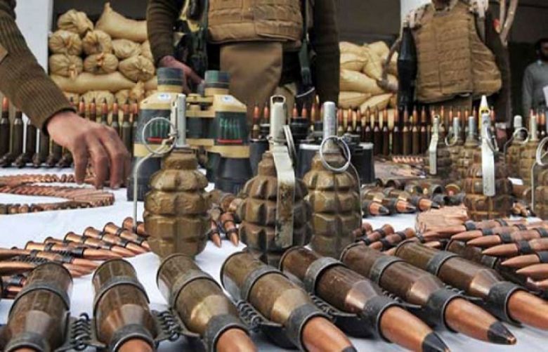 FC Balochistan recovers huge cache of arms