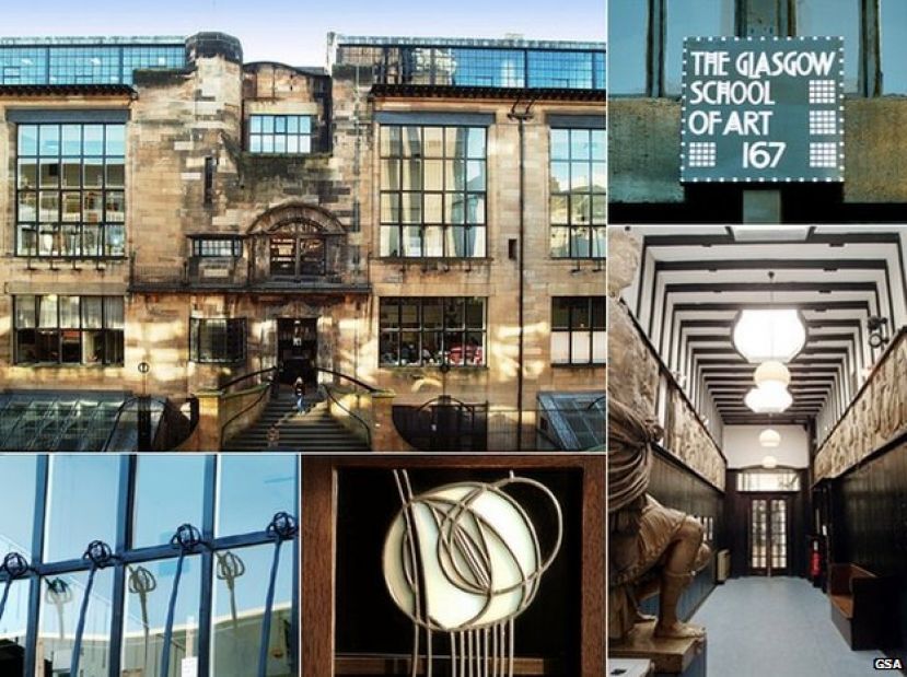 Glasgow School of Art&#039;s Mackintosh building was badly damaged by fire in May