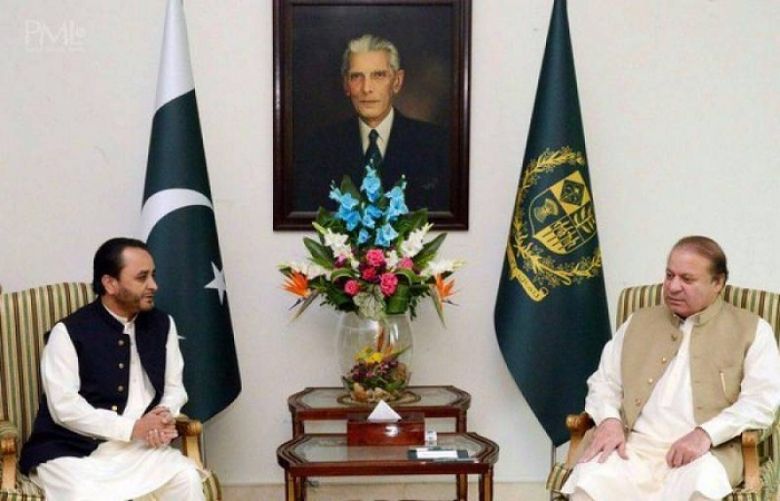  Prime Minister Muhammad Nawaz Sharif and Chief Minister Gilgit-Baltistan Hafeez-ur-Rehman