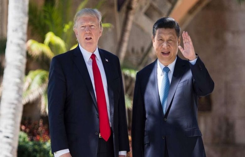 US President Donald Trump and his chines counterpart 