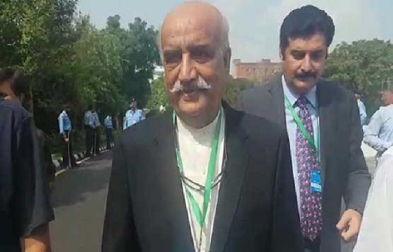 Opposition leader in the National Assembly Syed Khurshid Shah