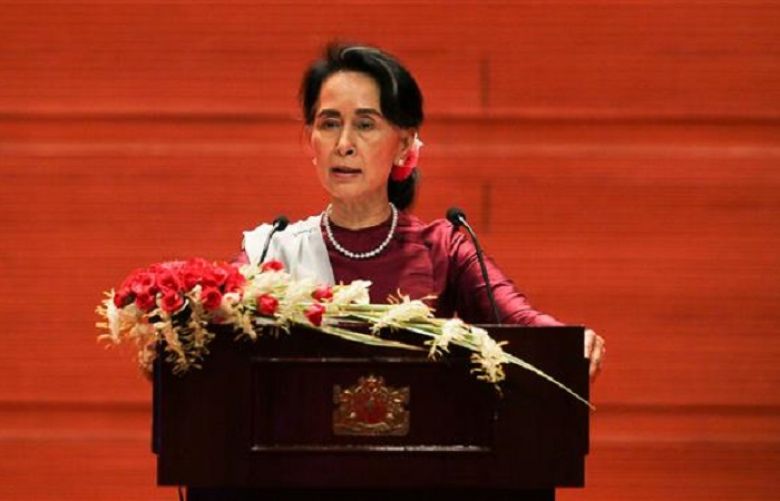 Myanmar leader defends handling of crimes against Rohingya Muslims