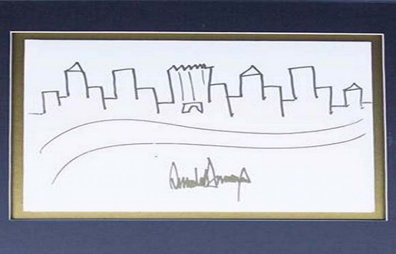 Deal of the art: Trump&#039;s NYC sketch pulls in nearly $30,000