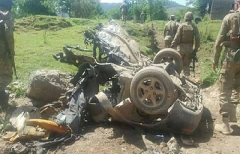 Five people were killed on Monday in a bomb blast in Khyber Agency&#039;s Tirah valley, security sources said.