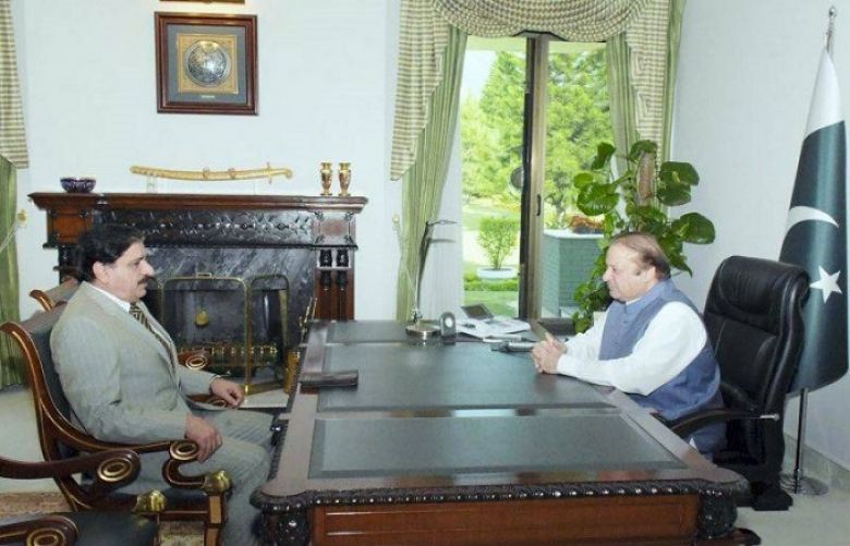 Prime Minister Nawaz Sharif  and Nasser Khan Janjua 