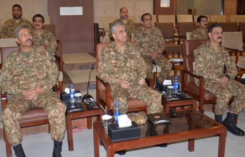 COAS visited headquarters Southern Command where he was briefed in detail about the operational preparedness of the Command