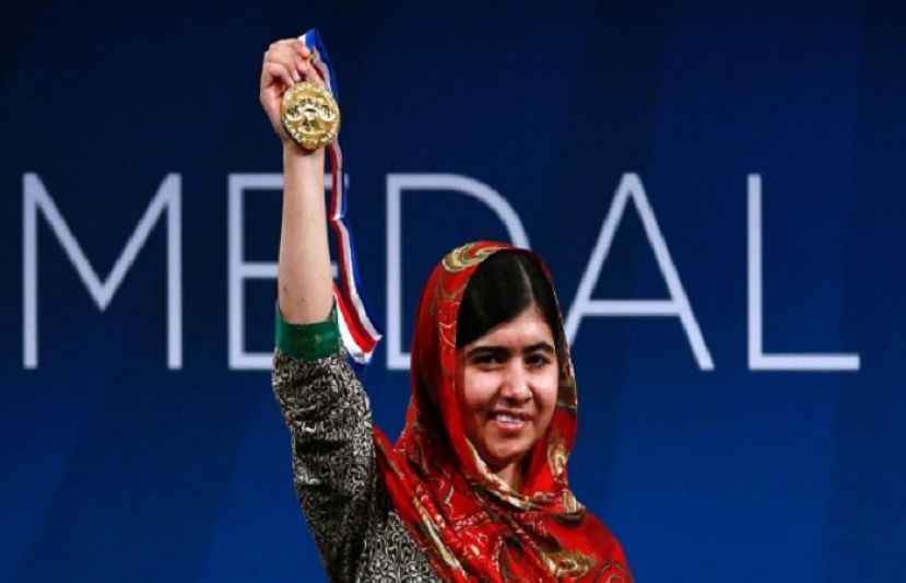 Pakistani Nobel Peace Prize winner Malala Yousufzai