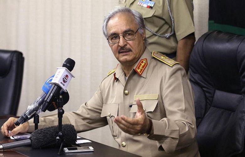 Head of the Libyan National Army Khalifa Haftar directly accused Qatar and other countries he did not name of supporting terrorist groups. 