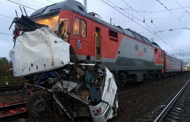 Total devastation as train ‘tears apart’ bus, killing 19 including child