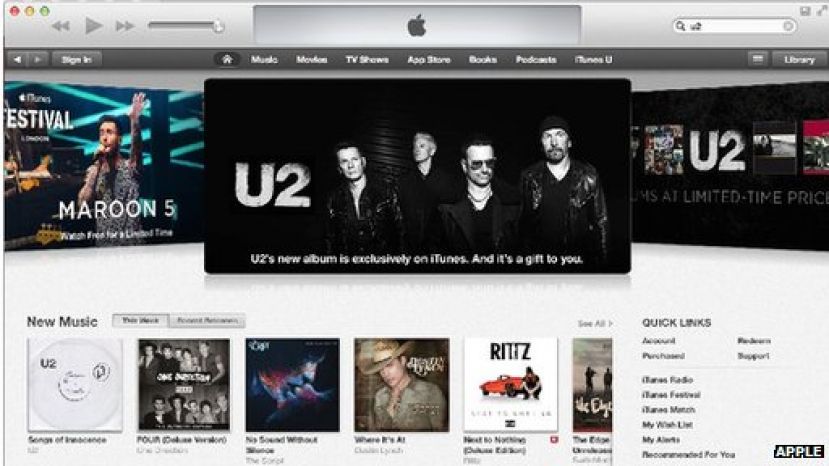 Apple is promoting U2&#039;s new music as well as offering earlier albums at discounted prices