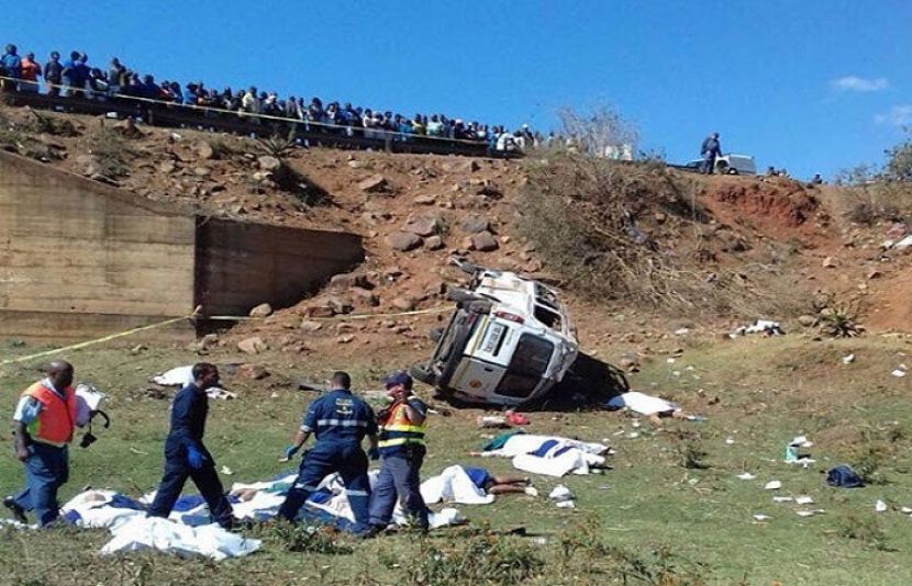 جنوبی افریقا میں ٹریفک حادثے میں 19 افراد ہلاک