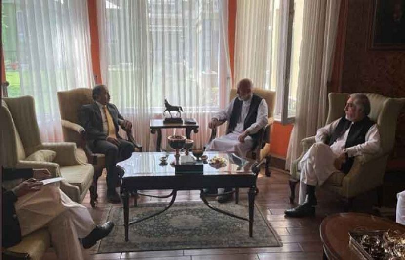 افغانستان میں پاکستانی سفیر کی حامد کرزئی اور عبداللہ عبداللہ سے ملاقات