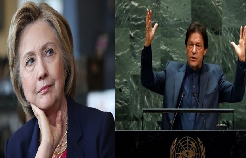 وزیراعظم عمران خان اور سابق امریکی صدارتی امیدوار ہیلری کلنٹن