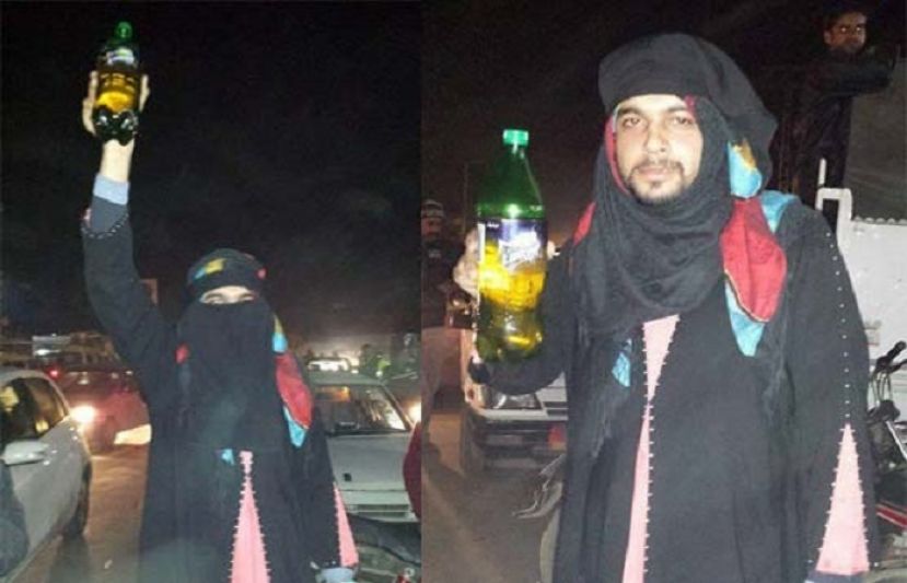شہری نے برقعہ پہن کر پٹرول حاصل کر لیا، سوشل میڈیا پر چرچے