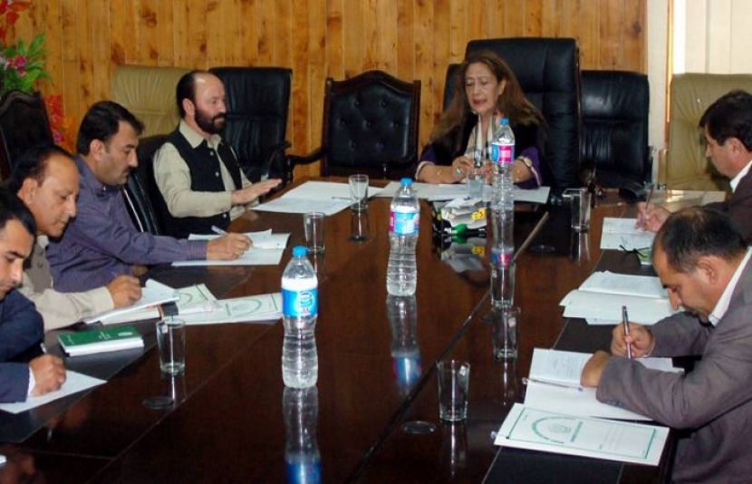 پانی اور بجلی کے بارے میں گلگت بلتستان قانون ساز اسمبلی کی قائمہ کمیٹی کا اجلاس۔
