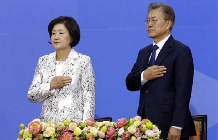 جنوبی کوریا کے نو منتخب صدر&quot;مون۔جئی ان&quot;نے اپنے عہدے کا حلف اٹھا لیا