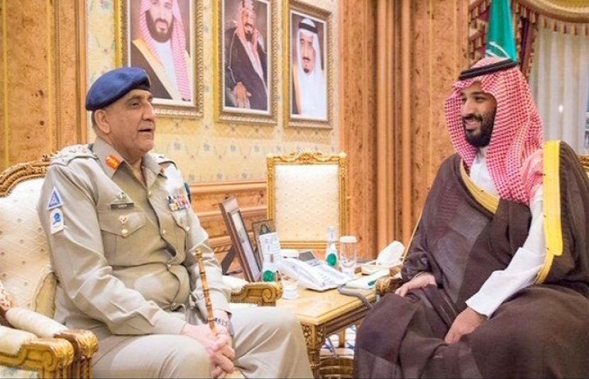 آرمی چیف سے سعودی ولی عہد شہزادہ محمد بن عبدالعزیز کی ملاقات