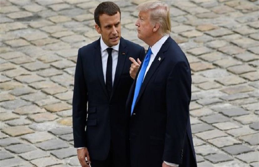 فرانس کے صدر اور امریکی صدر ٹرمپ