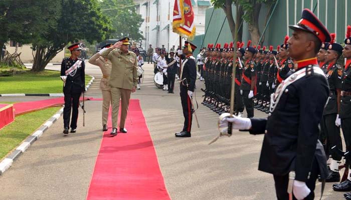 General Bajwa was given guards of honour