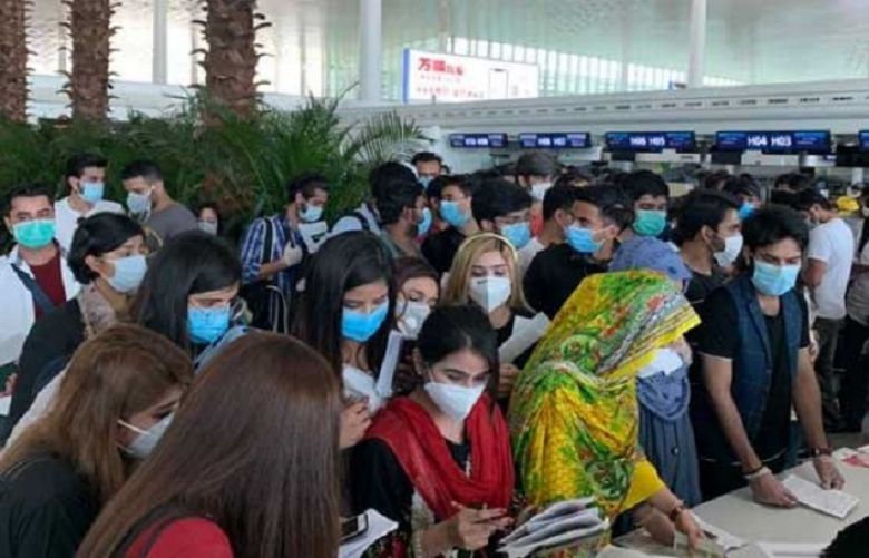 Pakistani students stranded in Wuhan