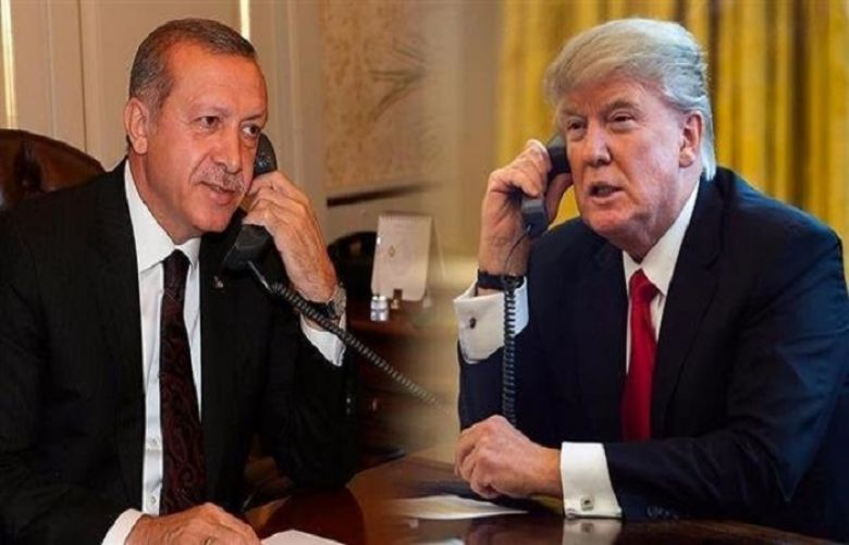 US President Donald Trump has held talks with his Turkish counterpart, Recep Tayyip Erdogan