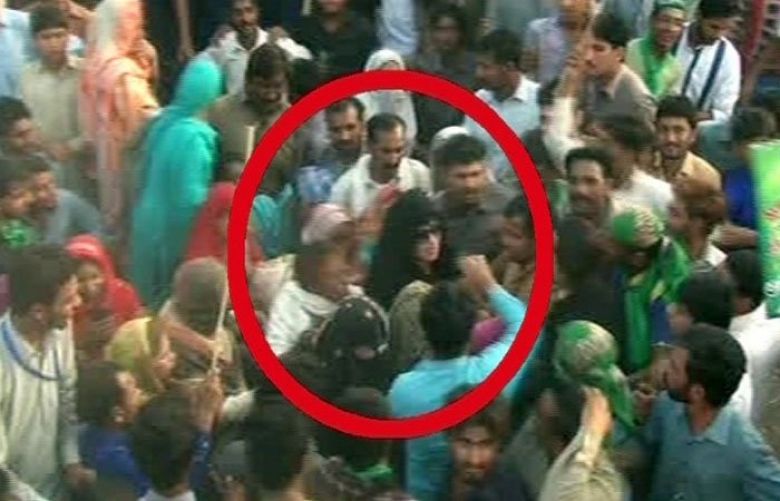 Woman harassed at PML-N rally