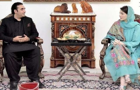 Pakistan Peoples Party (PPP) Chairman Bilawal Bhutto-Zardari and Punjab Chief Minister Maryam Nawaz