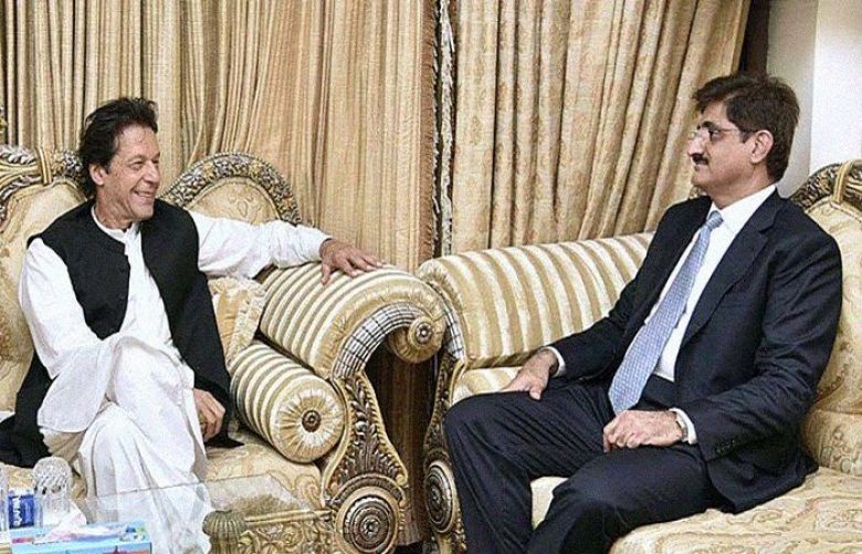 Sindh Chief Minister Murad Ali Shah and PM Imran Khan