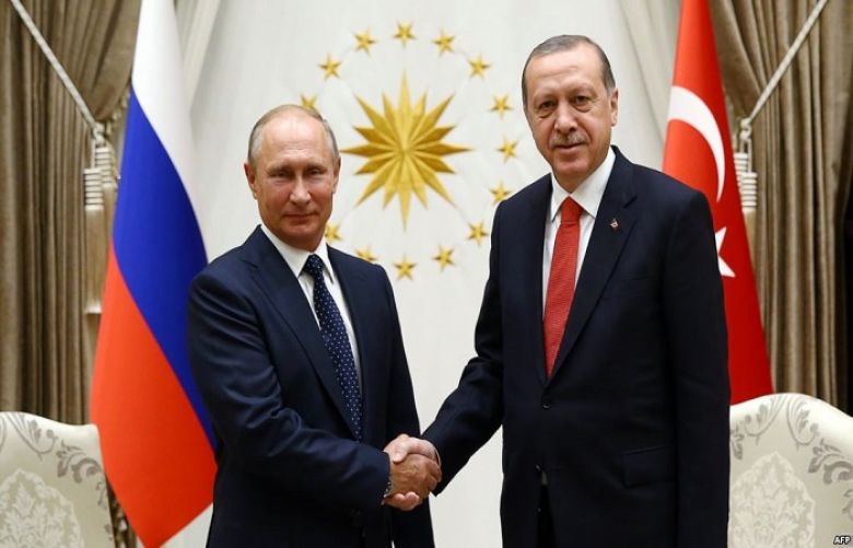 Turkish President Tayyip Erdogan and russian president Putin