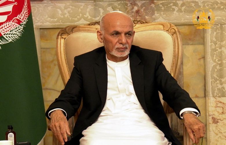 Former Afghan president Ashraf Ghani