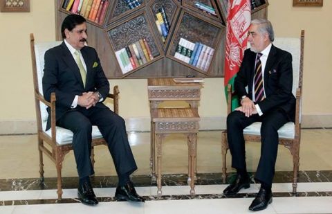 Pakistan's National Security Adviser (NSA) Lt Gen (retd) Nasser Janjua met Afghanistan's Chief Executive Dr Abdullah Abdullah 