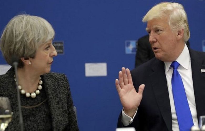 US President Donald Trump and British Prime Minister Theresa May