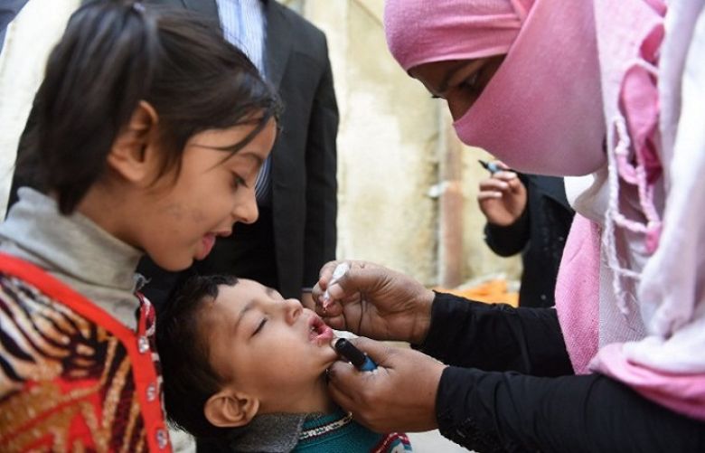 An anti-Polio drive starts in Lahore