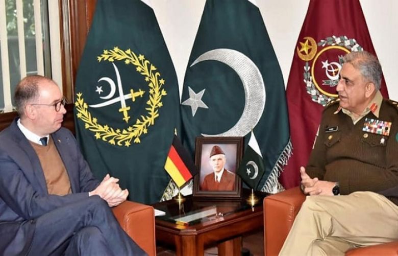 Minister of State at the German Federal Foreign Office Niels Annen called on Army Chief Gen Qamar Javed