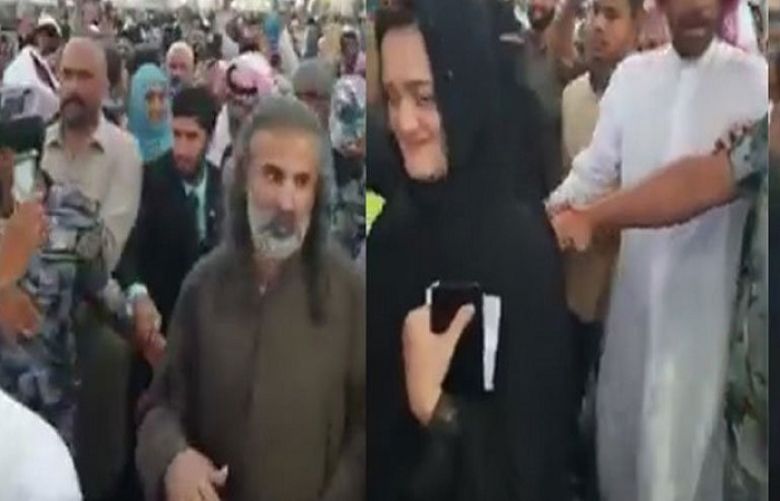 Protesters chant slogans against PM Shehbaz, delegation at Masjid-e-Nabawi