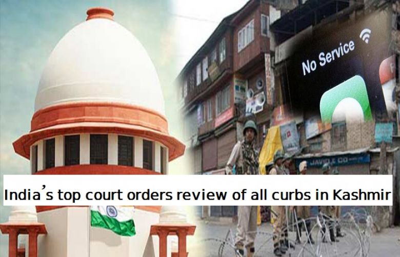 India’s Supreme Court orders review of all curbs in Kashmir