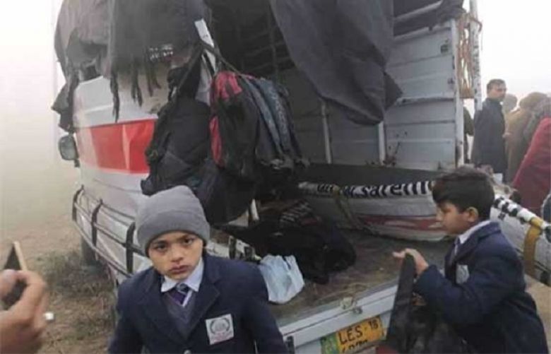 12 students injured as Lasani express collides with school van