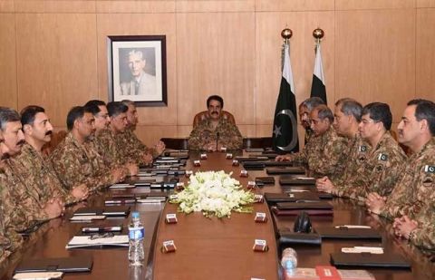 General Raheel Sharif felicitated General Bajwa on his promotion to General and appointment as COAS.