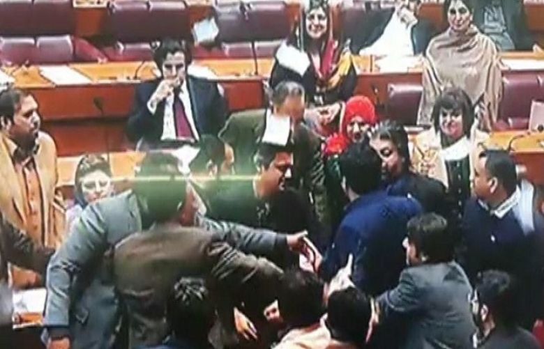  NA session turns chaotic over Omar Ayub’s ’10 percent’ comment