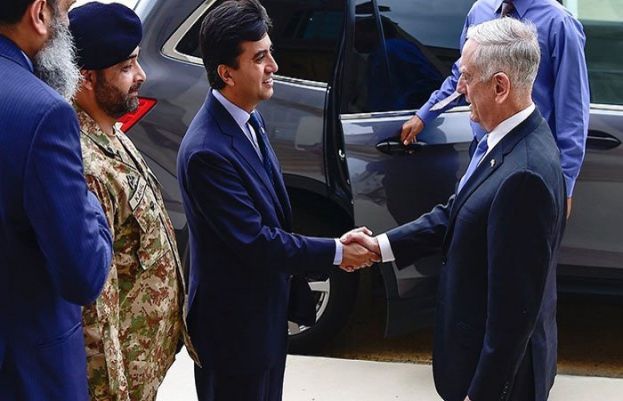 Pakistani ambassador meets US secretary of defence in Washington