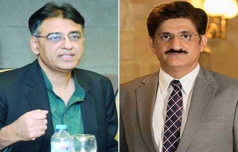 Chief Minister Murad Ali Shah and planning minister Asad Umar